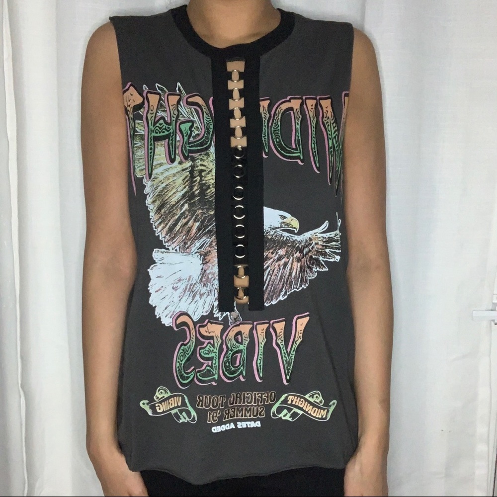 Multi Color Sleeveless Muscle tee- Size XL